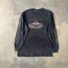Harley-Davidson Flame Sleeve Pocket Long Sleeve 2000s Sunfaded