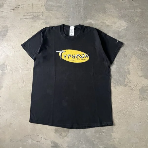 DreamTeam Ltd Promo Graphic Tee Black Typhoon 2000s cyber tech