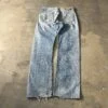 Archive 2000s Levi’s 501 Factory Repaired Jeans w/ Rare Red Pocket Bags