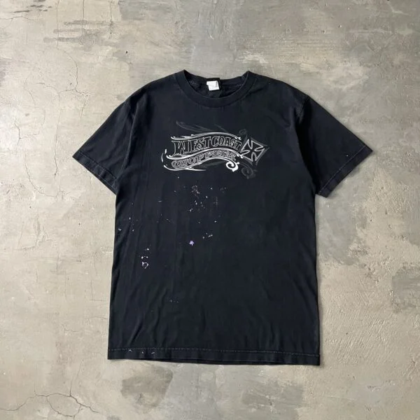 Vintage West Coast Choppers Jesse James 2000s Tee Double Sided — Paint Splatter