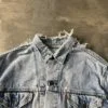 Levi’s 70503 Vintage 1980s Distressed Denim Jacket – Punk Safety Pins