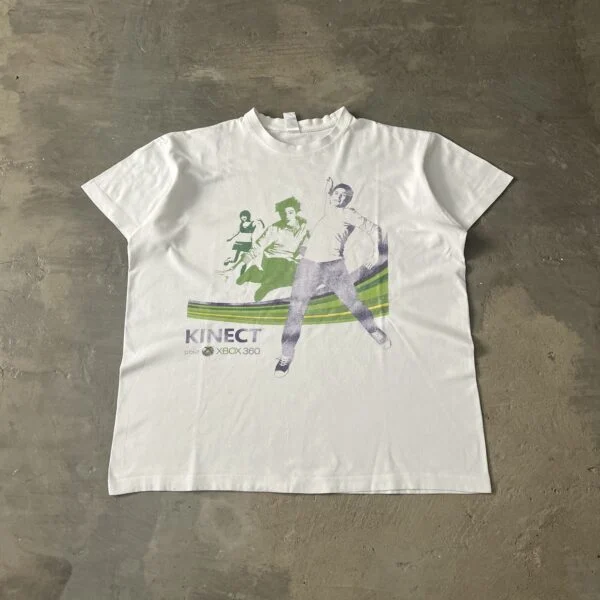 Kinect pour Xbox 360 T-Shirt Promo Vintage 2010s Rara Tee Microsoft Promo Staff