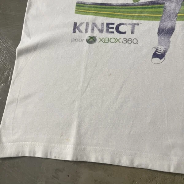 Kinect pour Xbox 360 T-Shirt Promo Vintage 2010s Rara Tee Microsoft Promo Staff