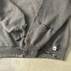 Russell Athletic 1990s Made in USA Blank Crewneck Sweatshirt Faded Grey Safety Pin Distressed