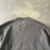 Russell Athletic 1990s Made in USA Blank Crewneck Sweatshirt Faded Grey Safety Pin Distressed