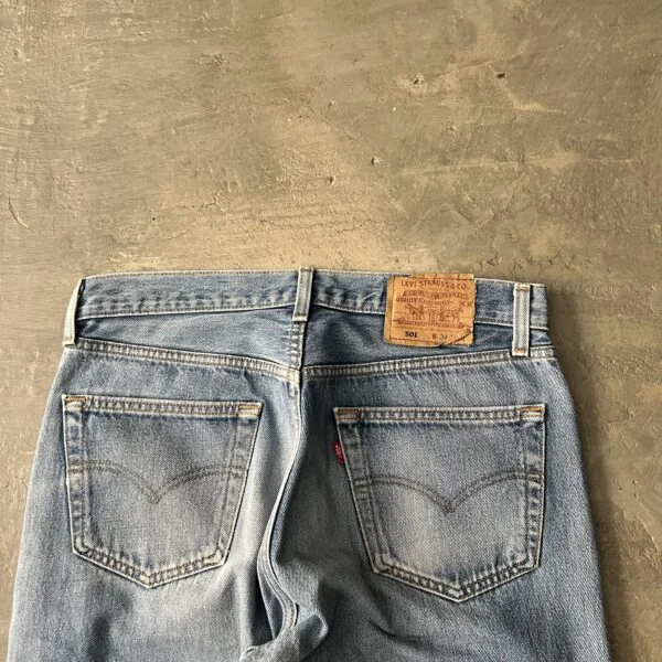 Levi's 501 1990s Made in USA Faded Distressed Paint Splatter 524