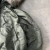 Alpha Industries N-2B 1990s Flight Jacket XL - Made in USA Sage Green Parka