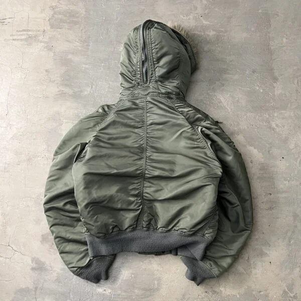 Alpha Industries N-2B 1990s Flight Jacket XL - Made in USA Sage Green Parka