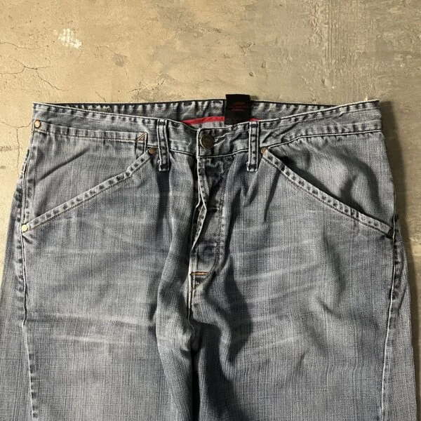 Levi’s Engineered 2000s Wide Leg Jeans – Frayed Raw Hem Denim
