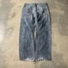 Levi’s Engineered 2000s Wide Leg Jeans – Frayed Raw Hem Denim