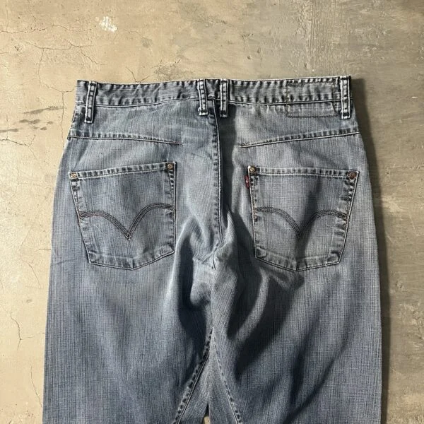 Levi’s Engineered 2000s Wide Leg Jeans – Frayed Raw Hem Denim