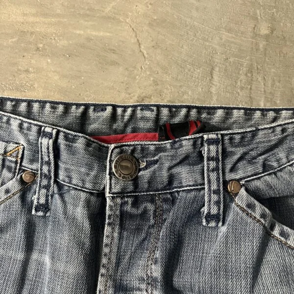 Levi’s Engineered 2000s Wide Leg Jeans – Frayed Raw Hem Denim