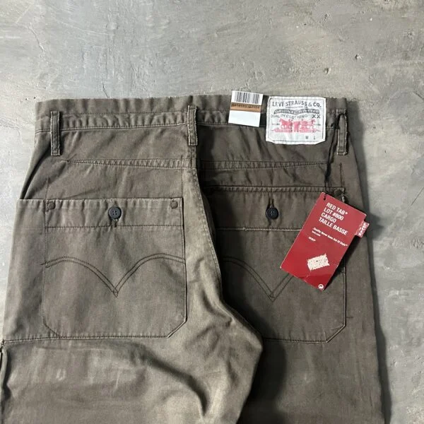 Levi’s Red Tab Lot #800 Cargo Taille Basse Pants Vintage 2000s Deadstock – New With Tags