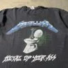 Metallica “Metal Up Your Ass” Graphic Tee Vintage 2000s – Distressed Collar with Safety Pins