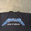 Metallica “Metal Up Your Ass” Graphic Tee Vintage 2000s – Distressed Collar with Safety Pins