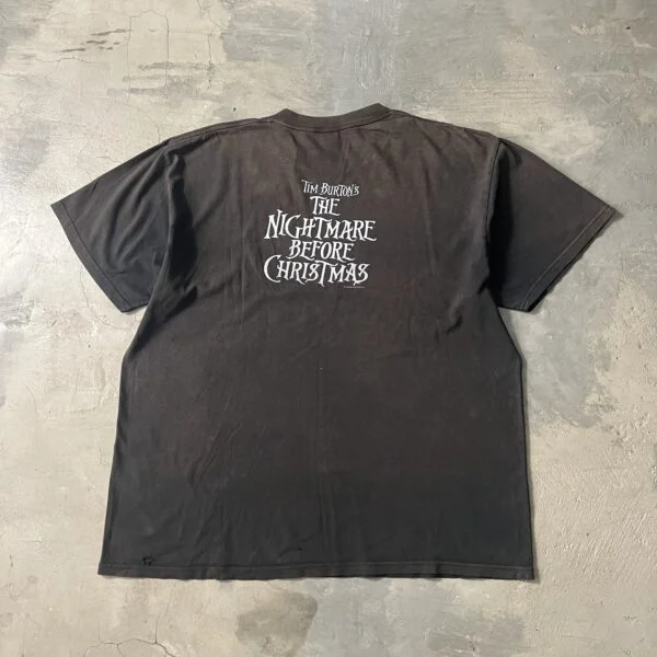 Tim Burton’s The Nightmare Before Christmas Jack Skellington Graphic Tee 1990 – Double Sided (Distressed)