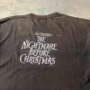 Tim Burton’s The Nightmare Before Christmas Jack Skellington Graphic Tee 1990 – Double Sided (Distressed)