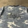 “Daytona Beach, FL” – Vintage Mid-2000s Harley-Davidson Camo Tee, Bleach & Print Stain
