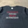 “Alcatraz Psycho Ward” – Vintage Early 2000s Embroidered Novelty Tee, Black