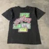 “New York” – Vintage 1990s Single Stitch License Plate Graphic Tee, Faded Black, Distressed