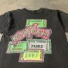 “New York” – Vintage 1990s Single Stitch License Plate Graphic Tee, Faded Black, Distressed