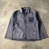 Vintage Work Chore Jacket 1980s – Faded Black Distressed