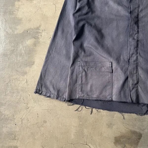 Vintage Work Chore Jacket 1980s – Faded Black Distressed