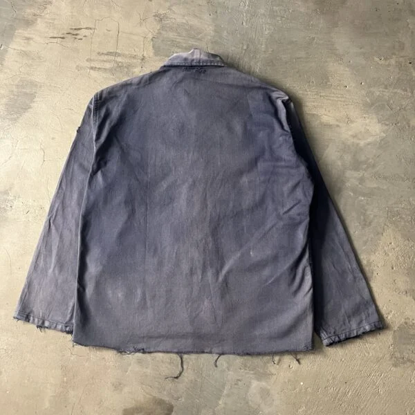 Vintage Work Chore Jacket 1980s – Faded Black Distressed