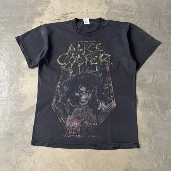 Alice Cooper Tour 2010s Vintage T-Shirt – Repaired Distressed