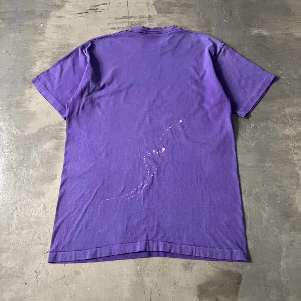 Vintage Blank T-Shirt 1990s – Purple Paint Splatter