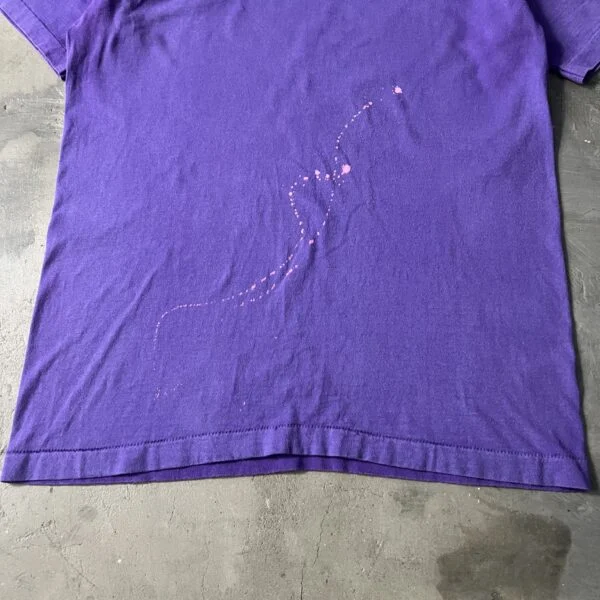 Vintage Blank T-Shirt 1990s – Purple Paint Splatter
