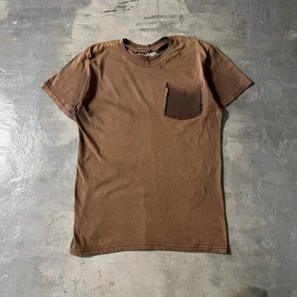 Vintage Repaired Ghost Pocket T-Shirt  1990s Sunfaded
