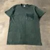 Vintage Pocket T-Shirt 2000s – Faded Green Distressed