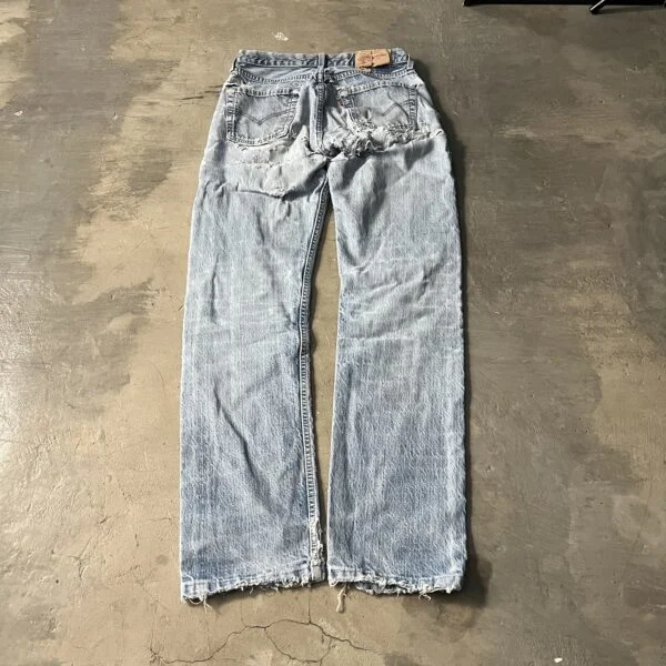 Levi's 501 Vintage Repaired Distressed Denim Jeans – 1990s